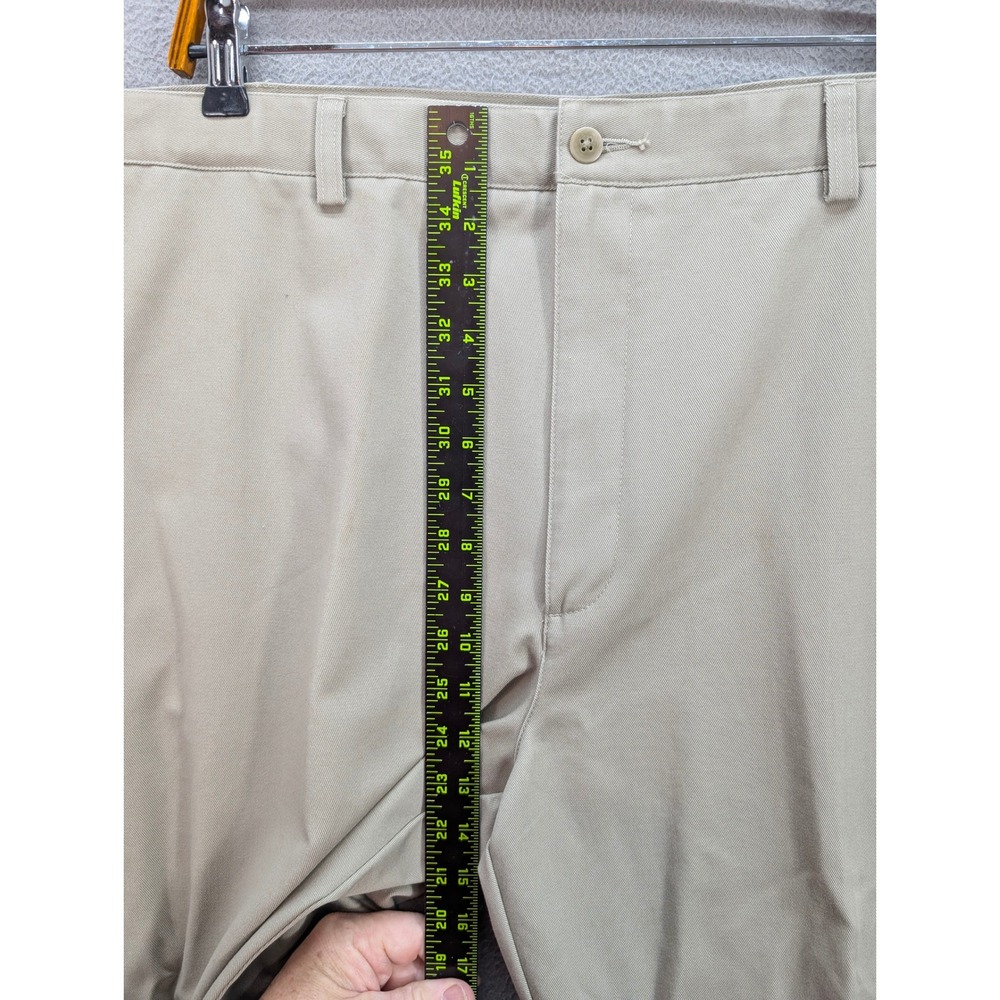Cabela's Outfitter Series Chino Pants Mens 42x30 Tan Cotton Flat Front Suspender - Picture 8 of 12
